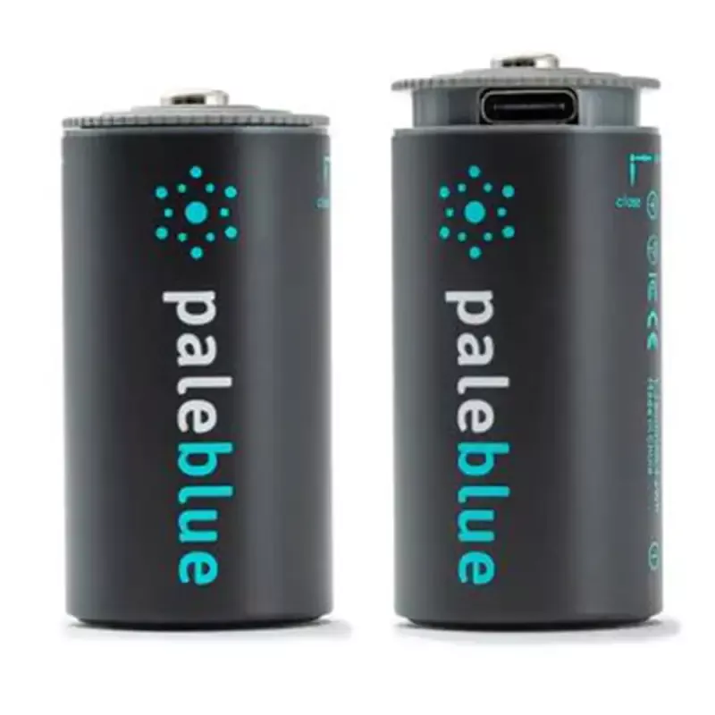 Pale Blue Lithium Ion Rechargeable CBatteries 2pk