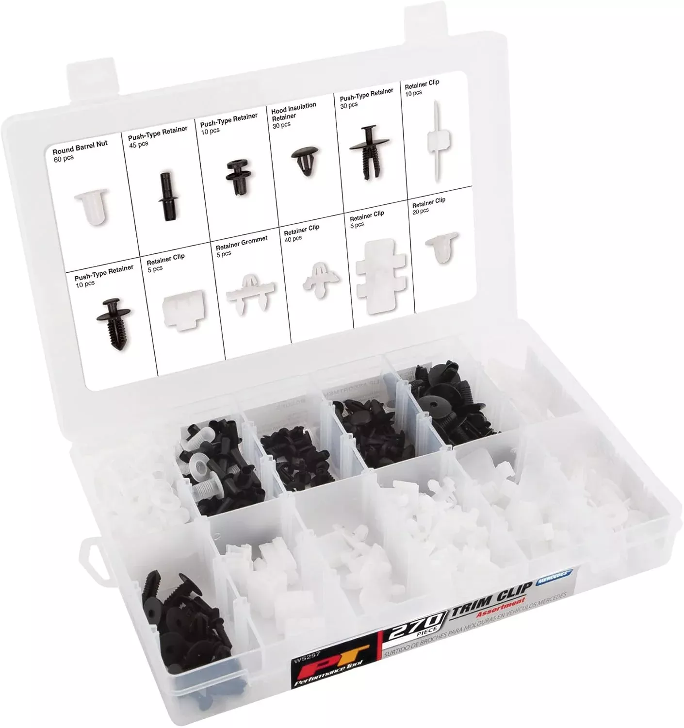 Performance Tool W5257 270pc Mercedes Trim Clip.