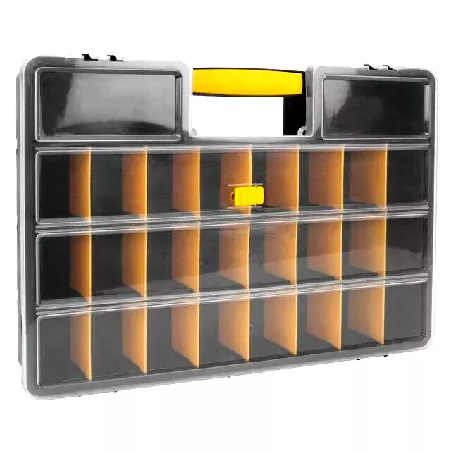 Performance Tool W54037 Hardware Organizer Box - 26 Adjustable Compartments
