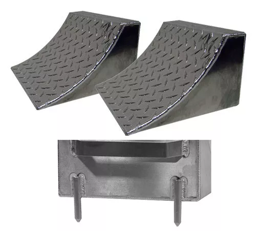 Pit Pal - Wheel Chocks w/ Pins Pair