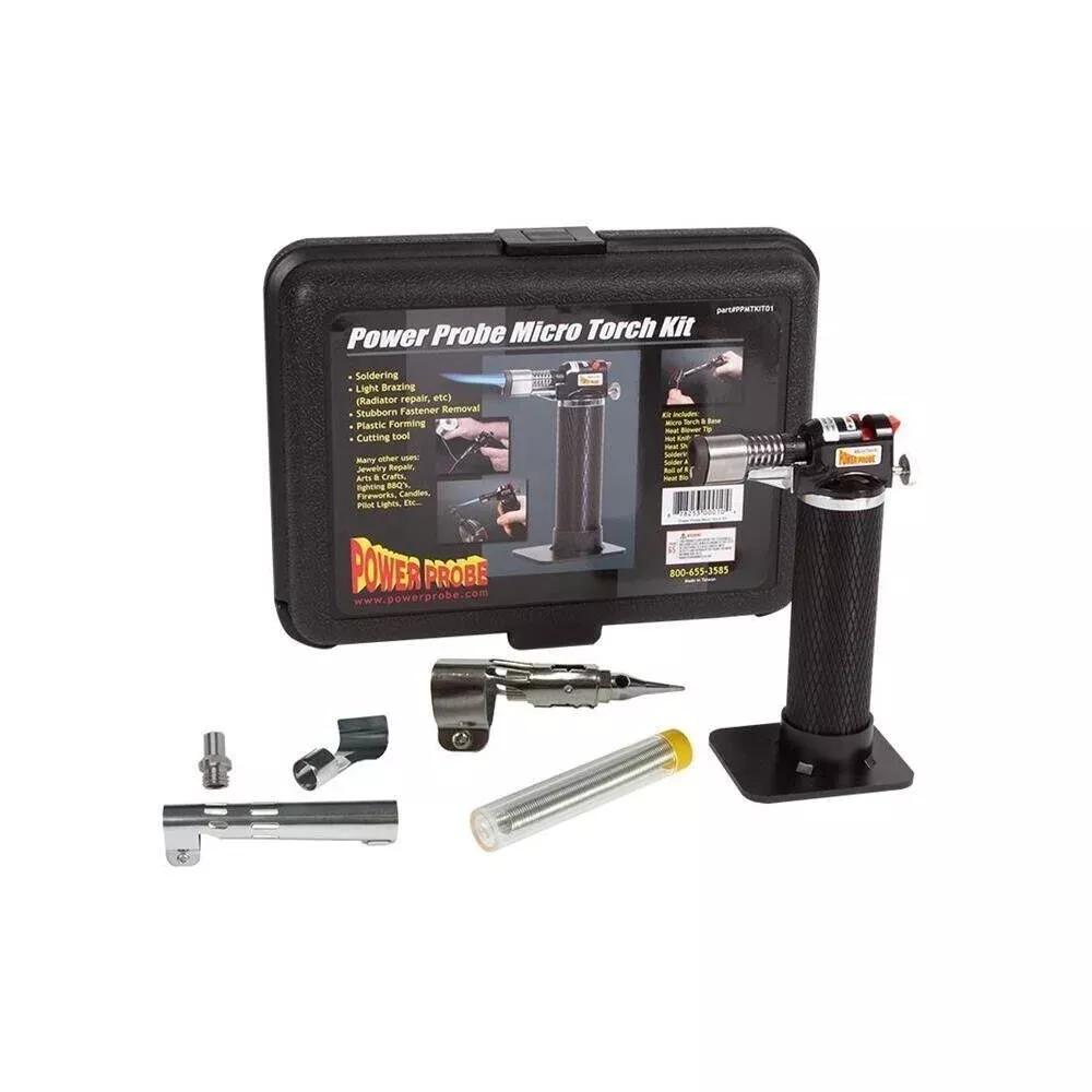 Power Probe PPMTKIT01 Refillable Butane Soldering Micro Torch Kit