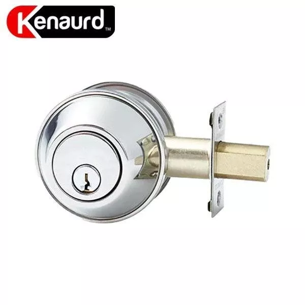 Premium Double Cylinder Deadbolt Lock - Bright Chrome
