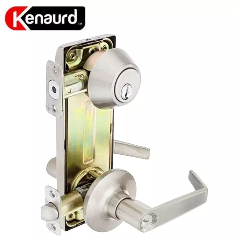 Premium Interconnected Lock – Deadbolt & Lever – Entrance – SC- 26D – 3" Rose -Grade 2