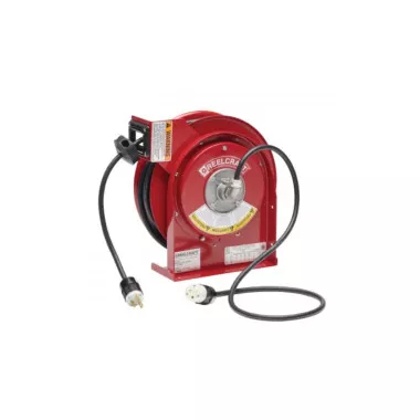 Reelcraft L 4545 123 3A-RP 12/3 45 ft. Premium Duty Single Receptacle Power Cord Reel