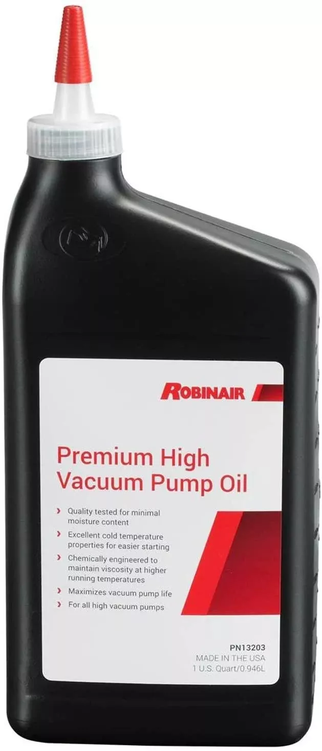 Robinair 13203 Premium High Vacuum Pump Oil, 1 Quart Bottle
