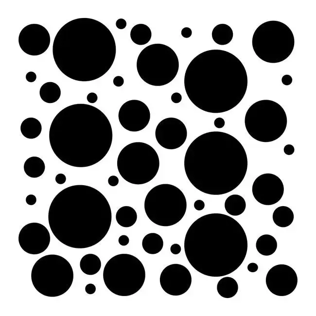 Set of 100 Polka Dot Circles Vinyl Wall Decals Stickers – Assorted Sizes