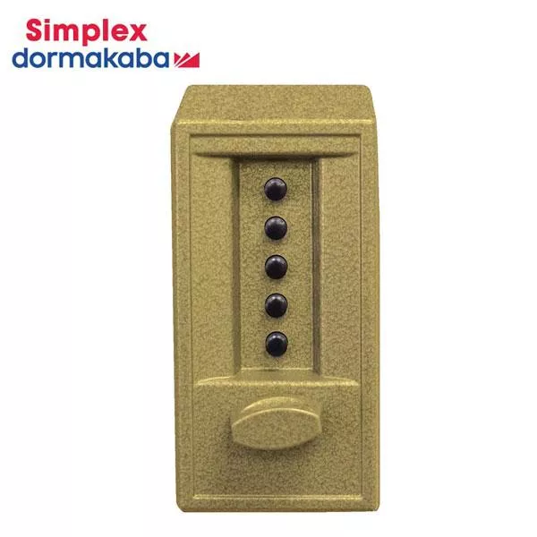 Simplex - 6204 - Pushbutton Cylindrical Keyless Lock - 2¾" Backset - Optional Finish