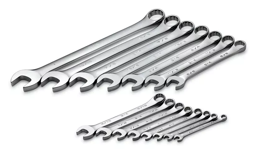 SK Hand Tools 86255 15pc 12pt SAE Combination Wrench Set