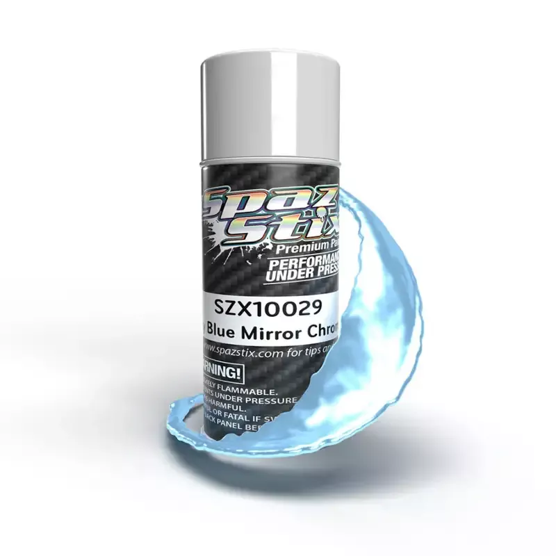 Sky Blue Mirror Chrome Aerosol Paint, 3.5oz Can