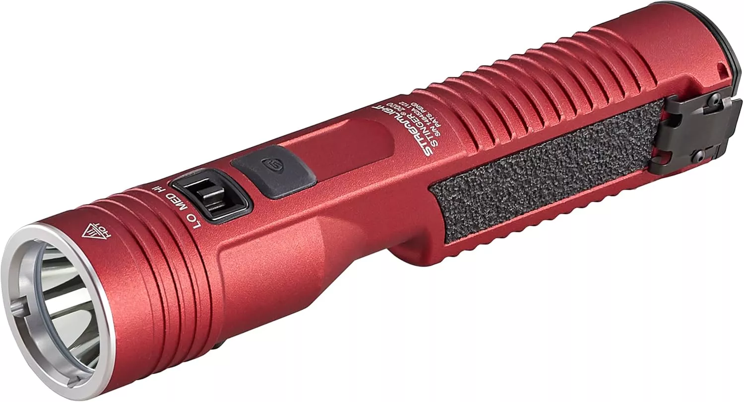 Streamlight 78121 Stinger 2020 2000 Lumen Rechargeable Professional Flashlight, Red