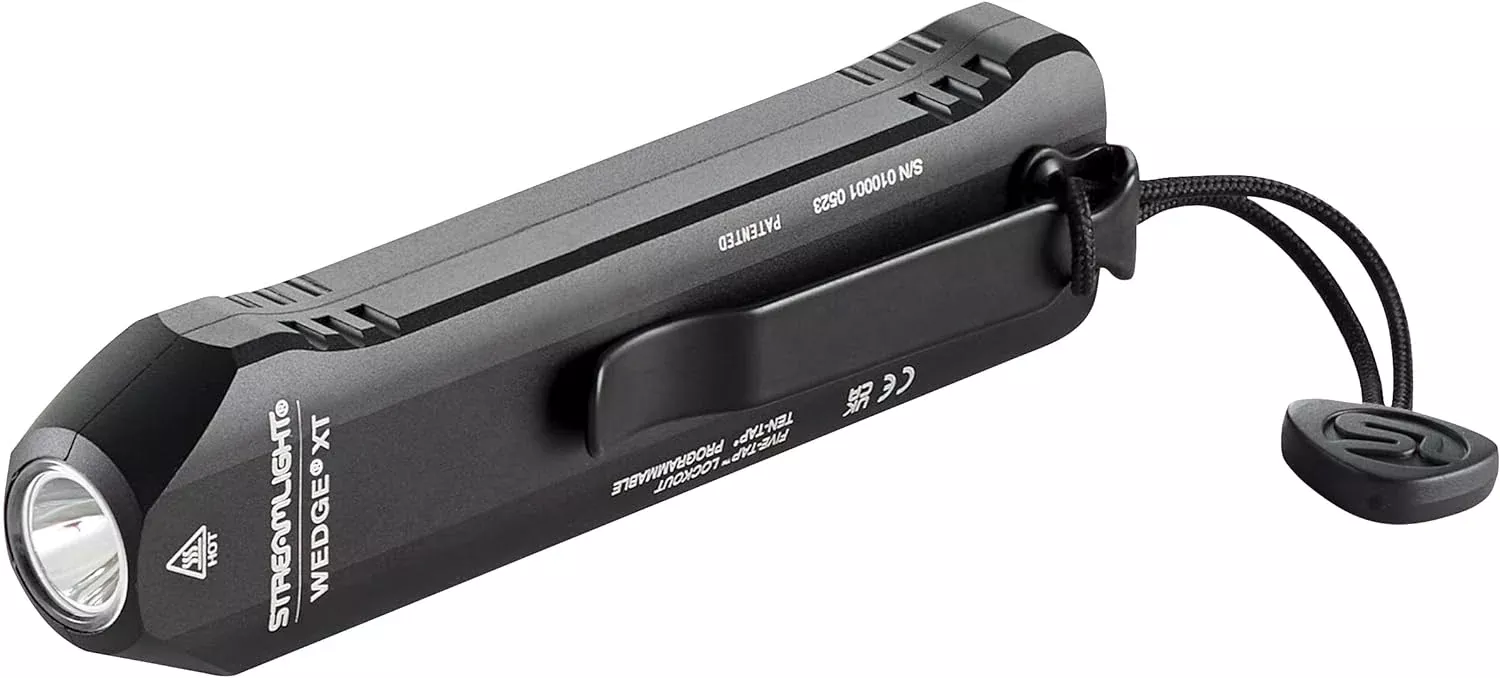 Streamlight 88812 Wedge XT 500-Lumen Rechargeable Slim Everyday Carry Flashlight Black