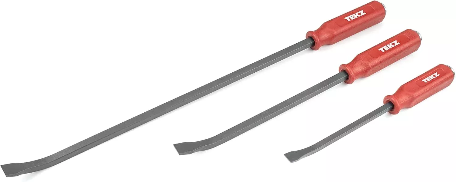 Tekz 17113 3pc Strikable Pry Bar Set (12in, 17in, & 25in)