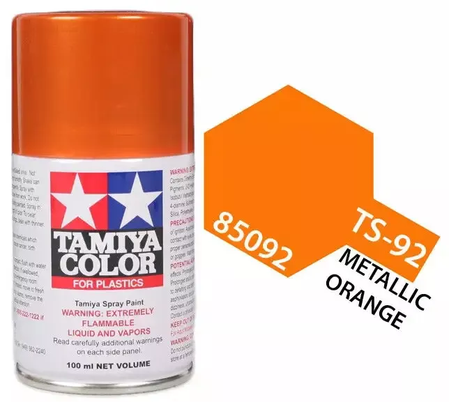 TS-92 Metallic Orange Lacquer Spray Paint, 100ml