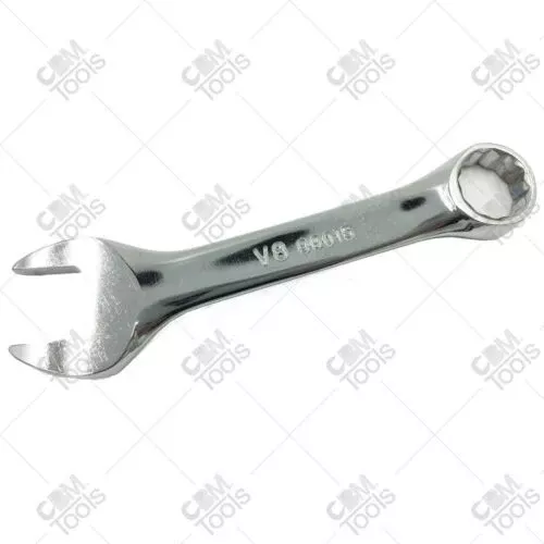 V8 Tools 89015 15mm Stubby Combination Wrench