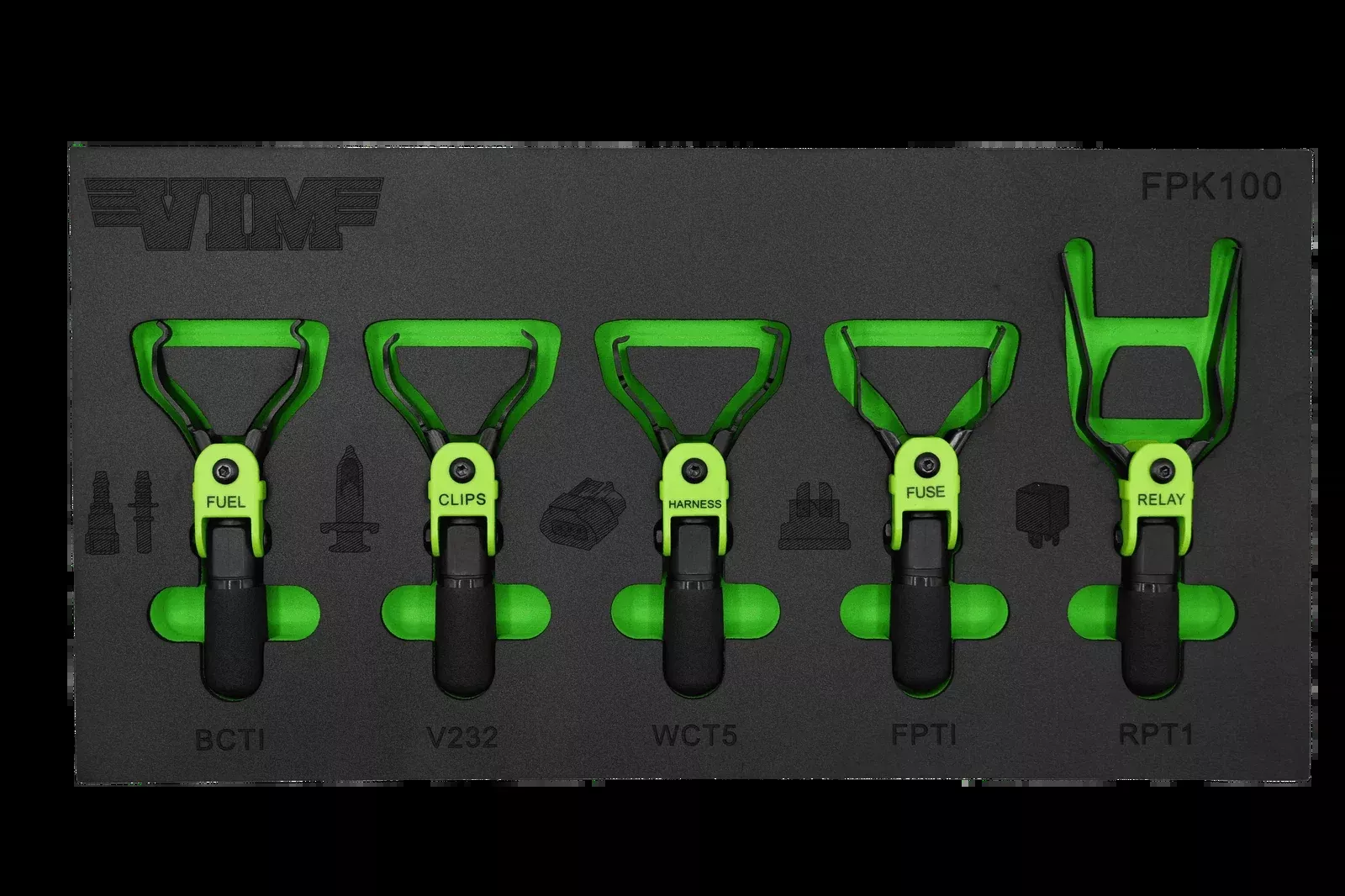 VIM TOOLS FPK100 5 Piece Flex Finger Plier Set