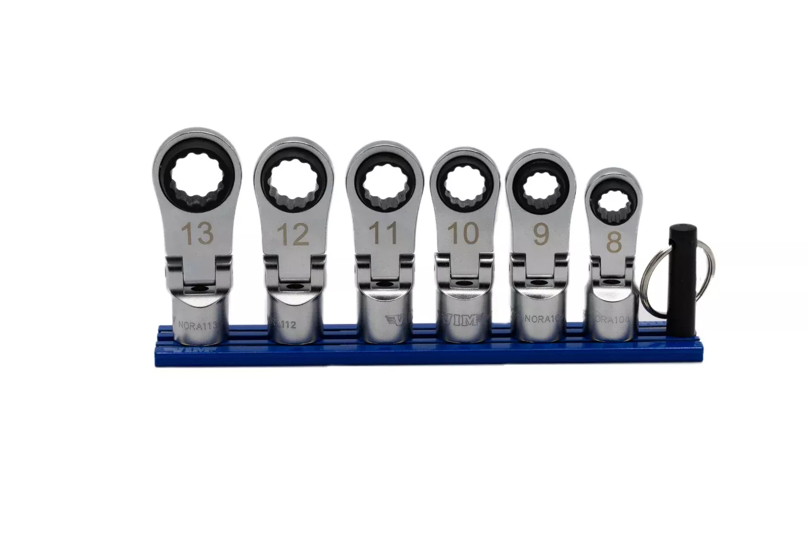 Vim Tools NORA150 3/8” Drive 6pc Nano Flex Offset Ratcheting Attachment